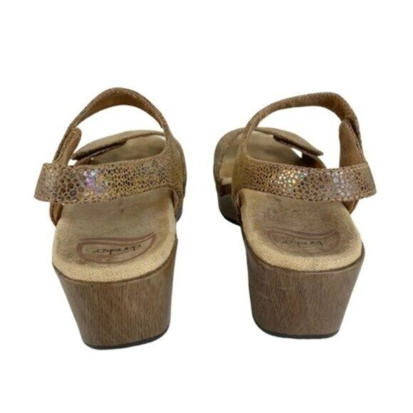 Dansko Sonnet Metallic and Tan Sandals - Picture 5 of 8